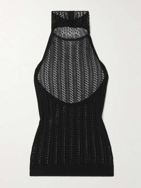 Benedetta crocheted hatlerneck top