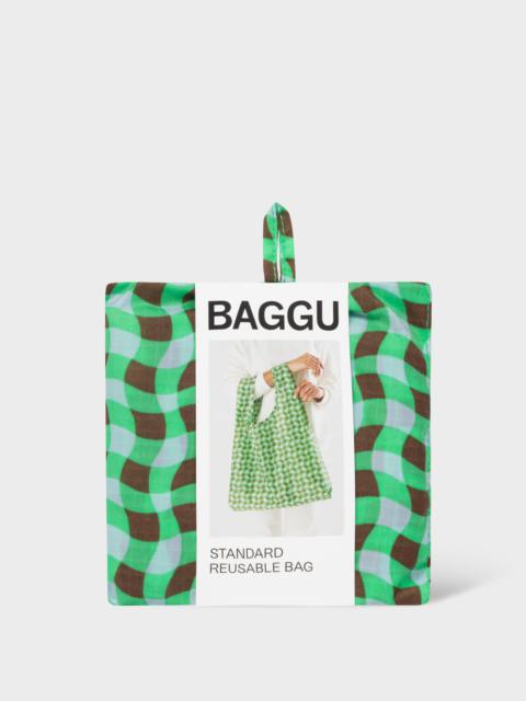 Paul Smith BAGGU Green Wavy Gingham Standard Reusable Bag