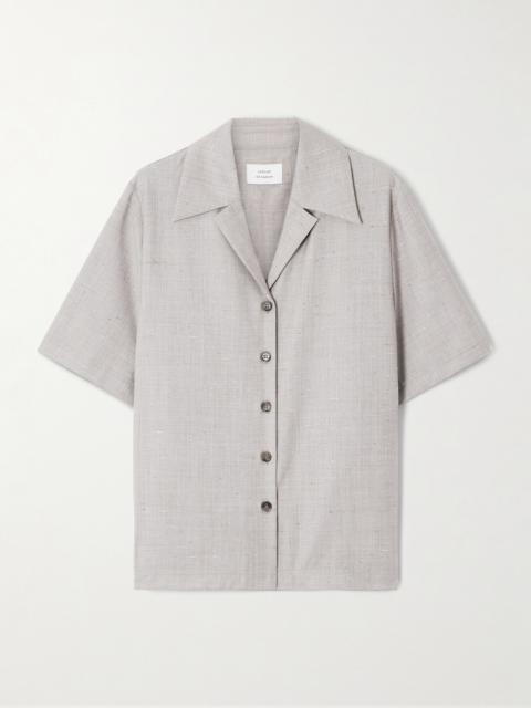Loulou de Saison Boa Wool And Silk-blend Shirt