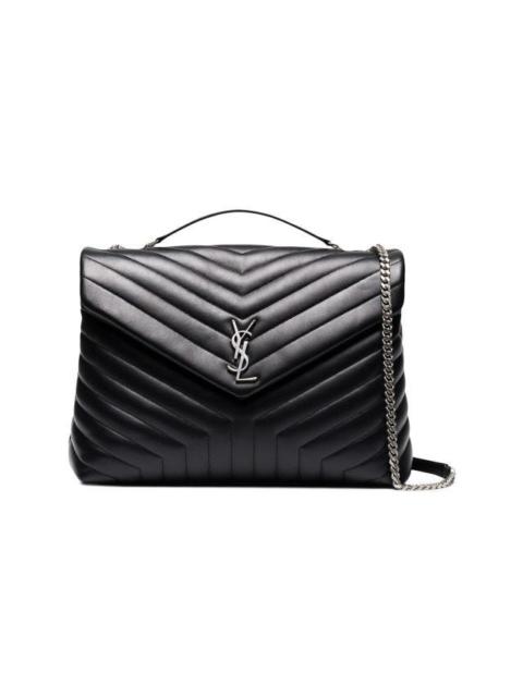 Large black Loulou shoulder bag