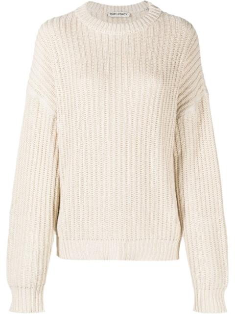 Our Legacy Sonar intarsia-knit jumper