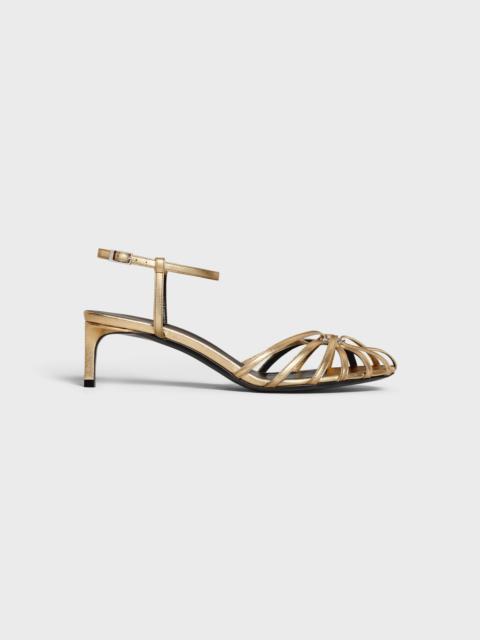 CELINE CELINE TRIOMPHE SANDAL in Laminated lambskin