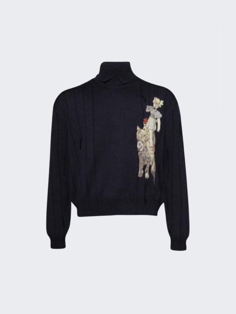 Enfants Riches Déprimés Broken Rope Turtleneck Indigo