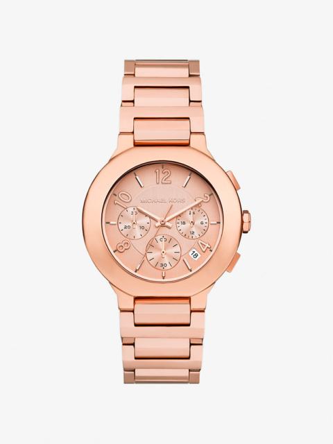 MICHAEL KORS Oversized Gramercy Rose Gold-Tone Watch