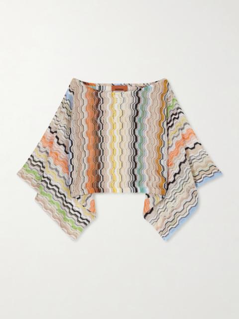 Missoni Striped Crochet-knit Top