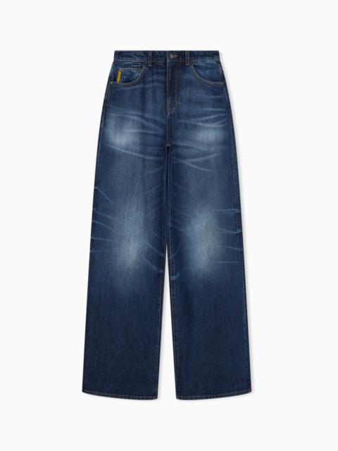 EMPORIO ARMANI J8B RELAXED FIT JEANS IN DENIM BY ARMANI JEANS