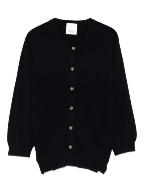 Allude button cardigan