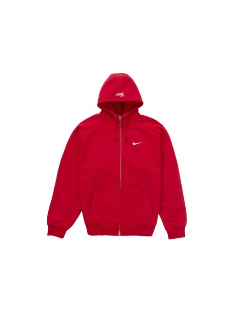 Supreme Supreme Nike Zip Up Hooded Sweatshirt Red