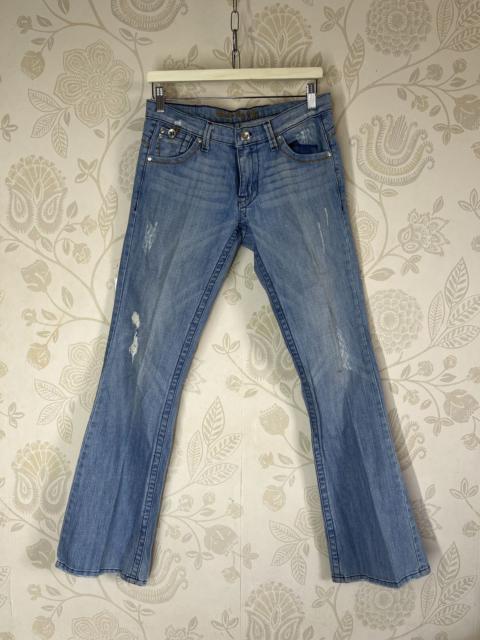 Other Designers Other - Flare Jeans Plastic By Gly Distressed Made In USA