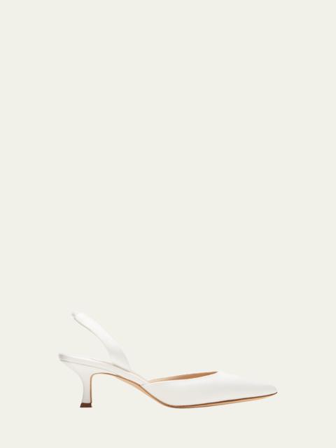 Manolo Blahnik Carolyne Kitten-Heel Halter Pumps