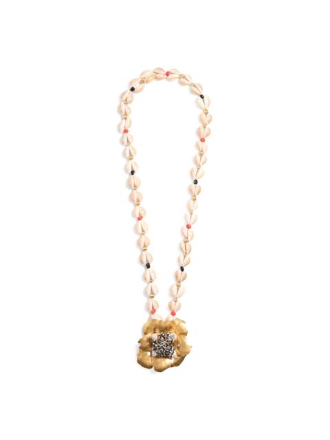 Valentino flower-embellishment necklace