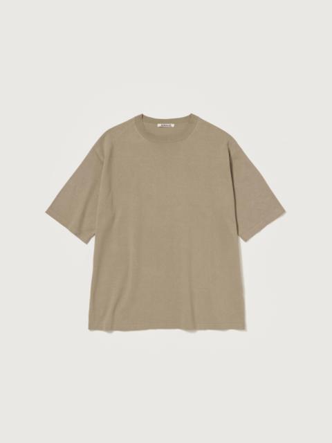 AURALEE HIGH GAUGE TUSSAH SILK KNIT TEE