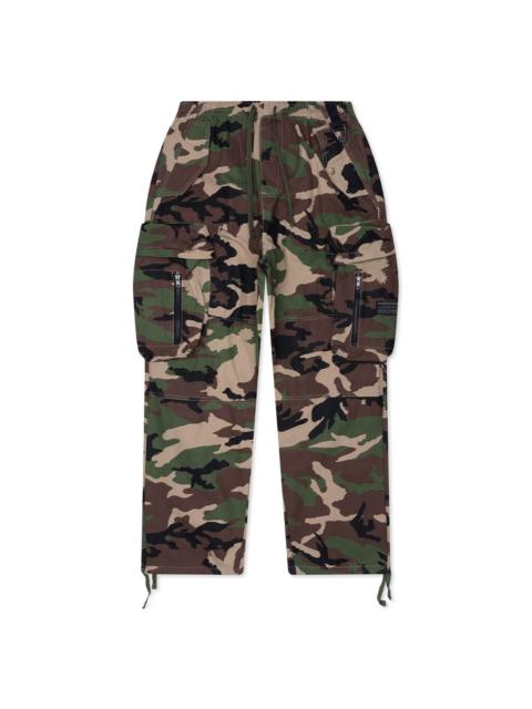 BILLIONAIRE BOYS CLUB STAR CAMO CARGO PANTS - KELP