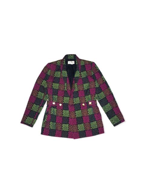 Other brands Japanese Brand - Vintage 80s Takezo Avant-Garde Geometric Polka-Dot Blazer