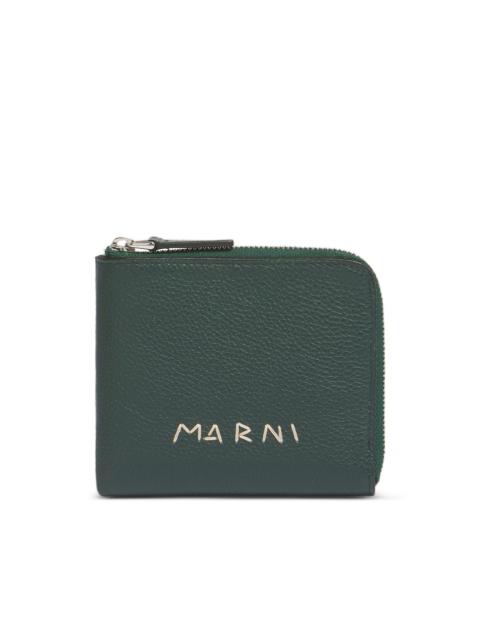 Marni mending-embroidery logo wallet