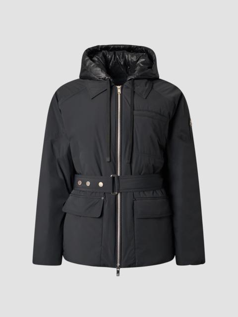 MOOSE KNUCKLES Women's Tegan Belted Down Coat - Black
