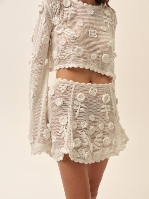 For Love & Lemons Sara Mini Skirt