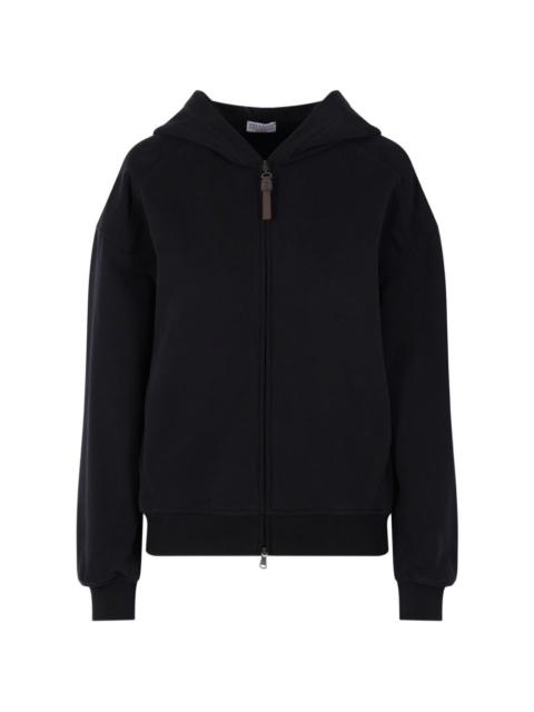 Brunello Cucinelli hooded zip-up sweater