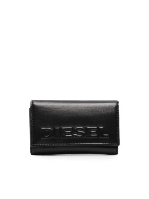 Diesel embossed-logo key case