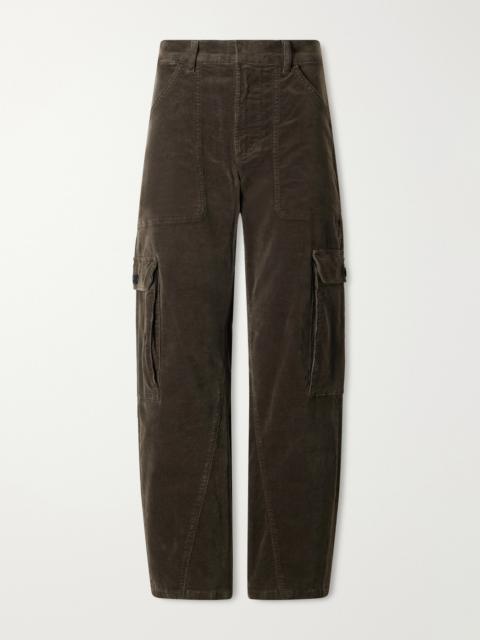 Citizens of Humanity Thassos Twsited Seam Utility Corduroy Cotton-blend Mid-rise Wide-leg Cargo Pants