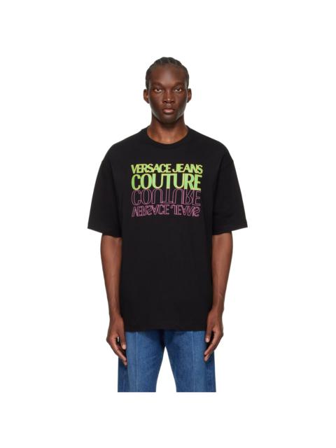VERSACE JEANS COUTURE Black Upside Down T-Shirt