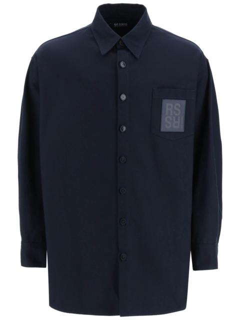 Raf Simons Logo patch oversized shirt Raf Simons