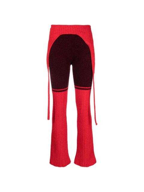 OTTOLINGER colour-block knitted trousers