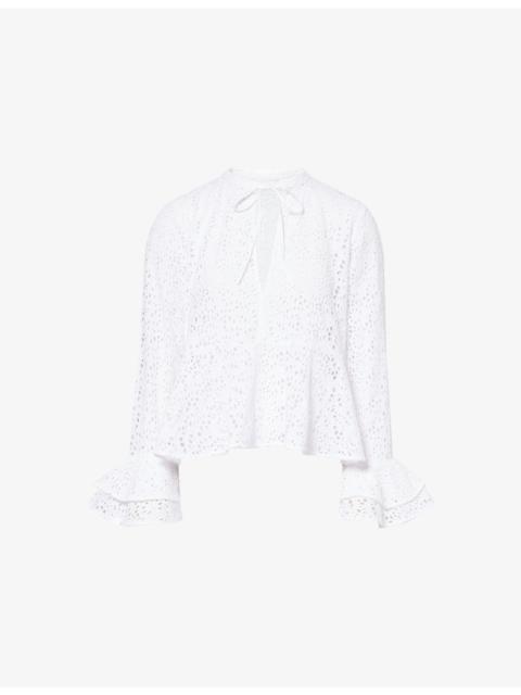 SKALL Frigga Flounce Cotton Shirt