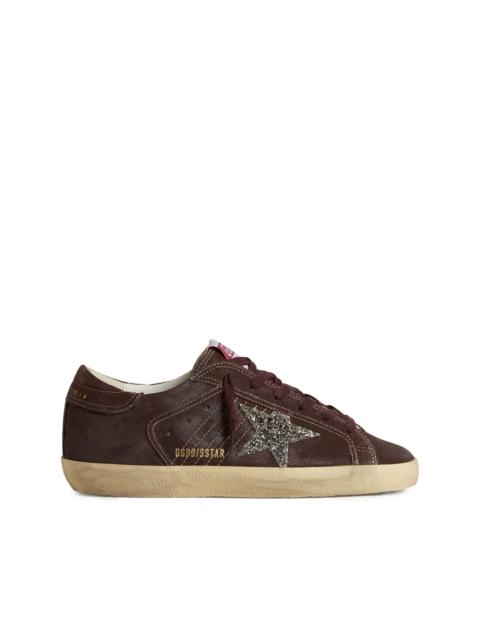 Golden Goose Super Star glitter-star embellished sneakers