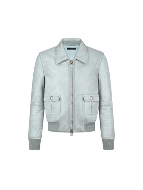 TOM FORD CROPPED LEATHER BIKER JACKET | REVERSIBLE