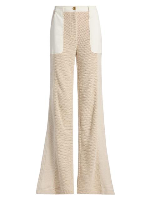 RAMY BROOK Women's Jaime Cotton-Blend Net Pants - Sandstone Tweed