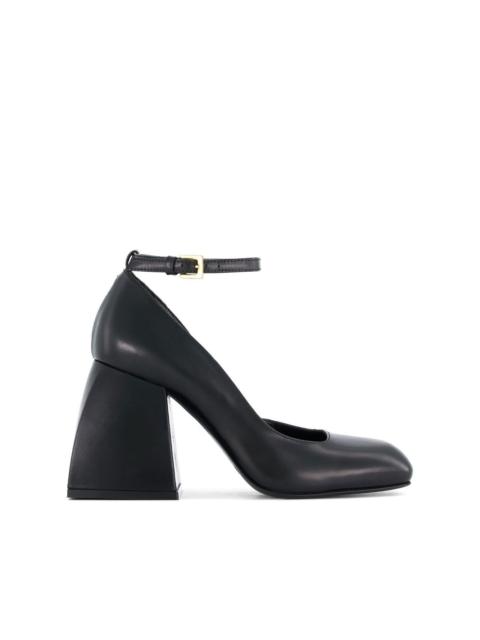 NODALETO square-toe leather pumps