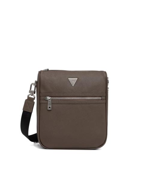GUESS USA Milano logo-plaque zip messenger bag