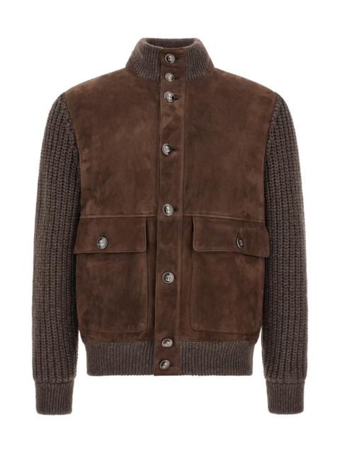 Brunello Cucinelli Suede Insert Jacket