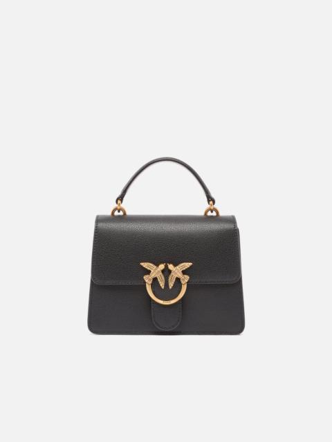 MINI LOVE BAG TOP HANDLE LIGHT HANDBAG IN FULL-GRAIN LEATHER