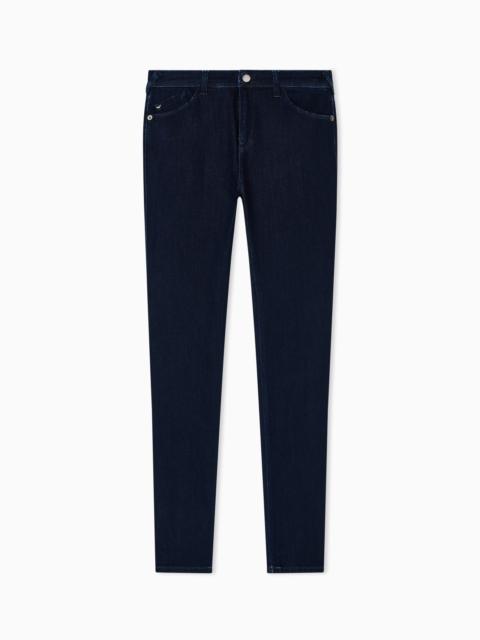 EMPORIO ARMANI J28 High-waisted super-skinny leg jeans in a viscose-blend denim