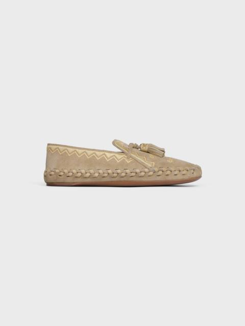 CELINE Celine Marlou Flat Slip-on in Suede calfskin
