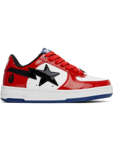 A BATHING APE® Red & White 'BAPE' STA # 1 Sneakers