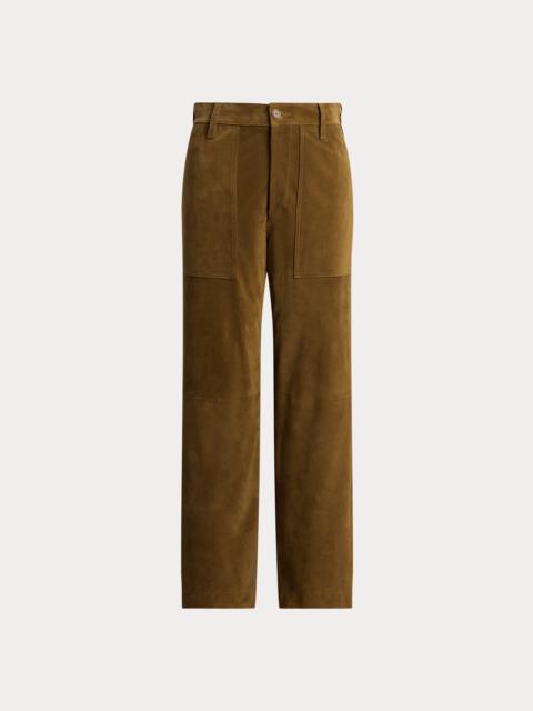 Polo Ralph Lauren The Ricky Wide-Leg Crop Suede Pant