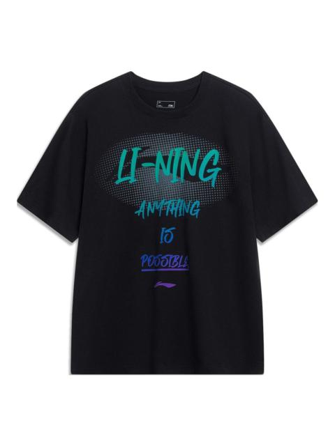 Li-Ning Li-Ning Anything Is Possible Graphic T-shirt 'Black' AHST547-2