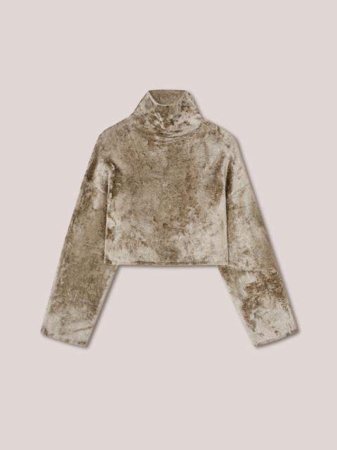 Nanushka RINA - Funnel neck top - Champagne