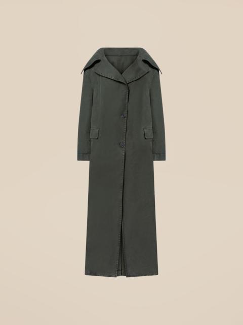 THE ATTICO IVY GREEN LONG COAT