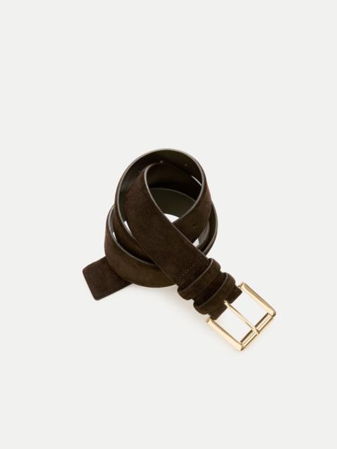 J.CREW Suede roller-buckle belt