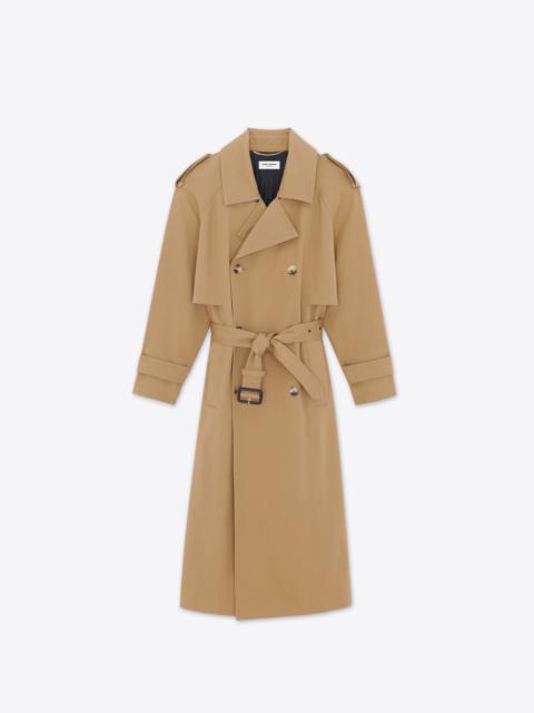 SAINT LAURENT trench coat in gabardine