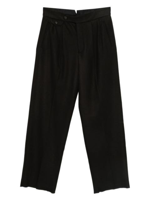 pleat-detail trousers