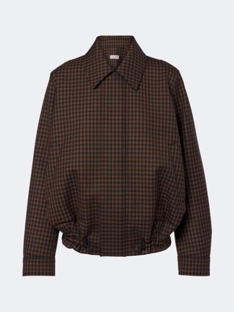 Loewe Checked wool blouson jacket