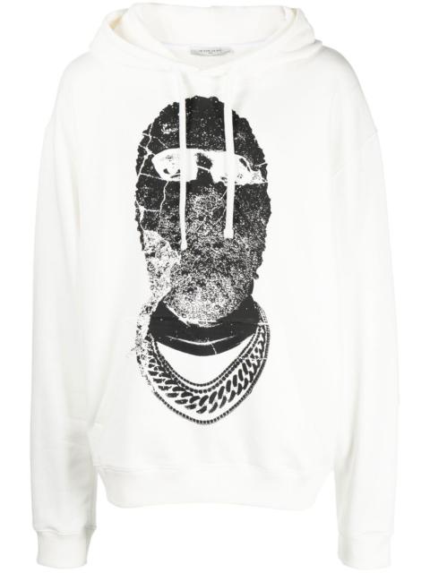 ih nom uh nit graphic-print drawstring hoodie