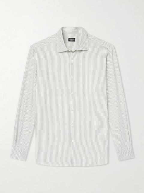 ZEGNA Striped Silk Shirt