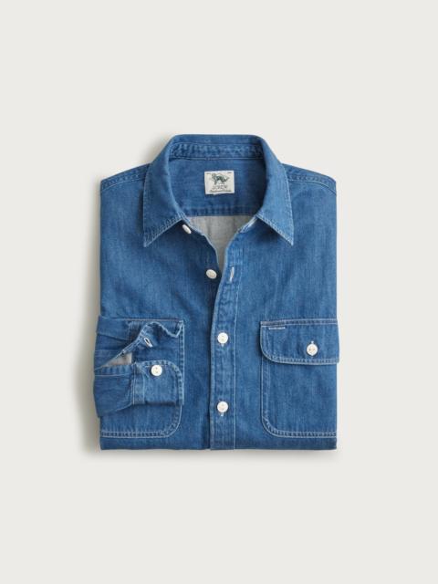 J.CREW Midweight denim workshirt