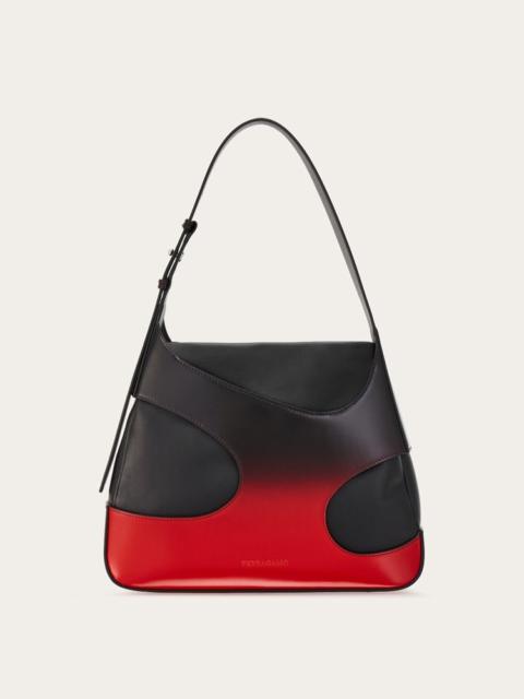 FERRAGAMO SHOULDER BAG WITH CUT-OUT AND NUANCED DETAILING (M)